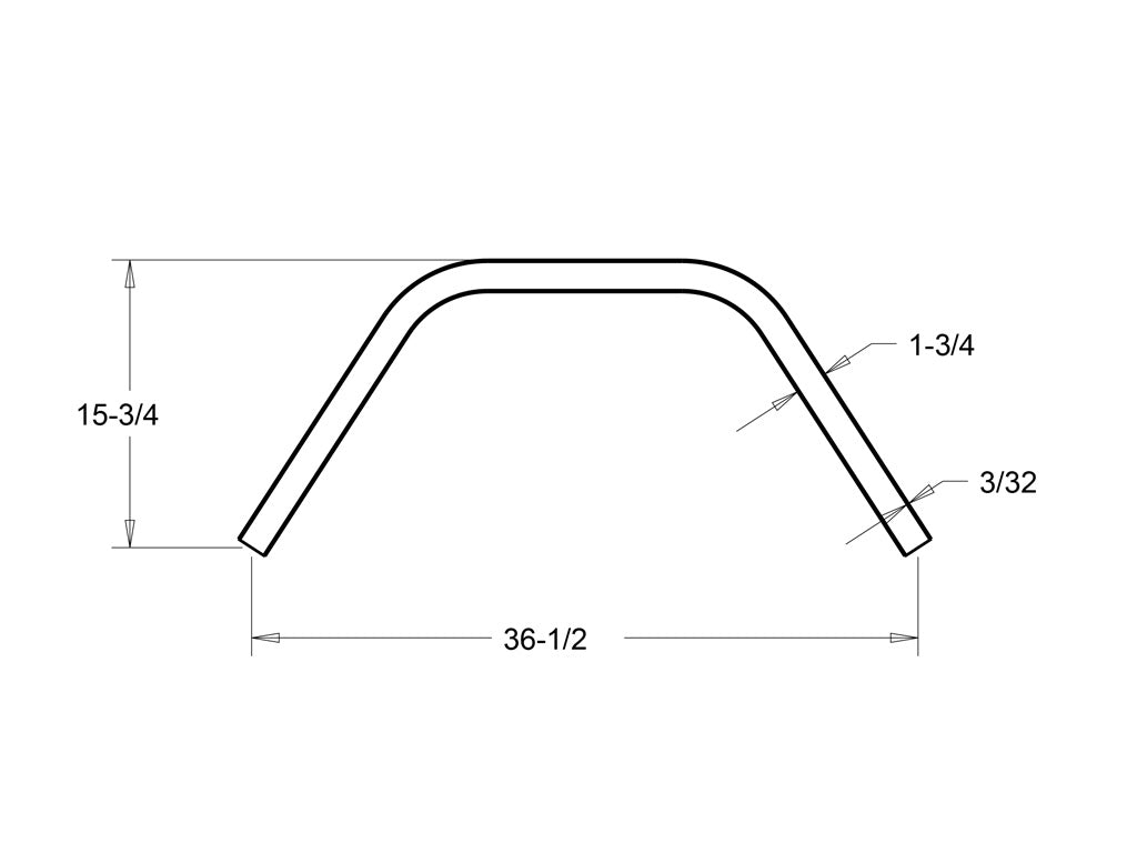 Rusty's Bumper - Pre-Runner - Hoop with Square Cut Ends