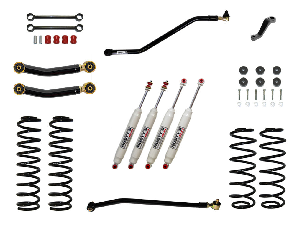 Rusty's TJ/LJ Wrangler 3" Starter Kit W/ Heavy Duty Front Spring Rate