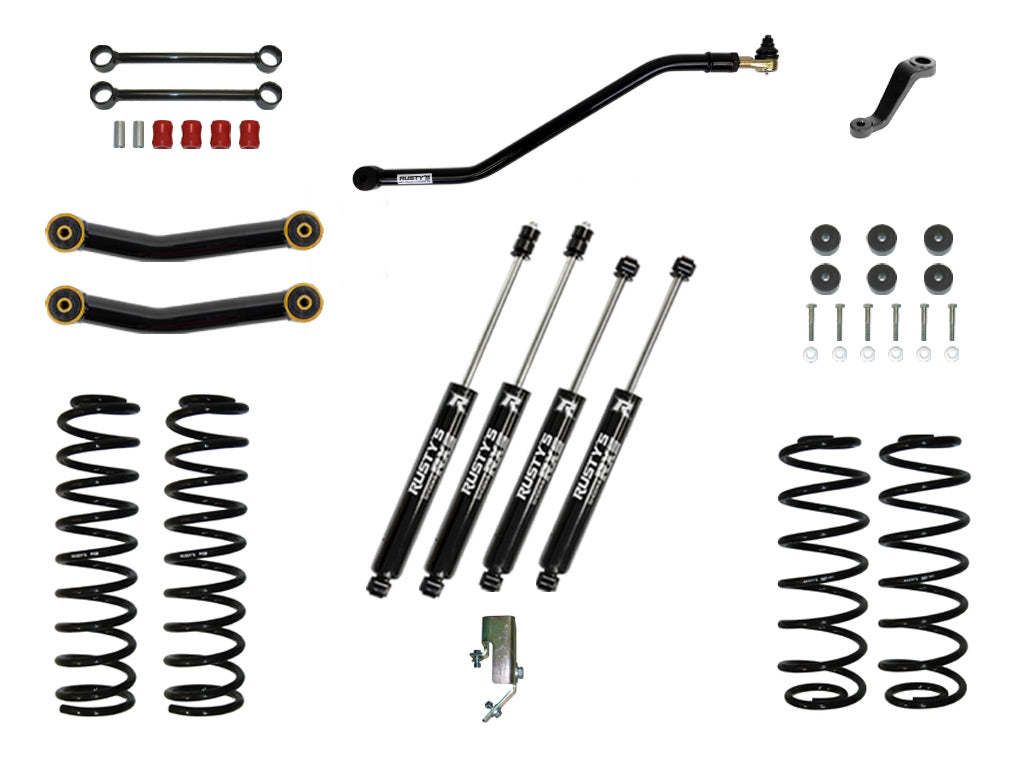 Rusty's TJ/LJ Wrangler 3" Starter Kit W/ Heavy Duty Front Spring Rate