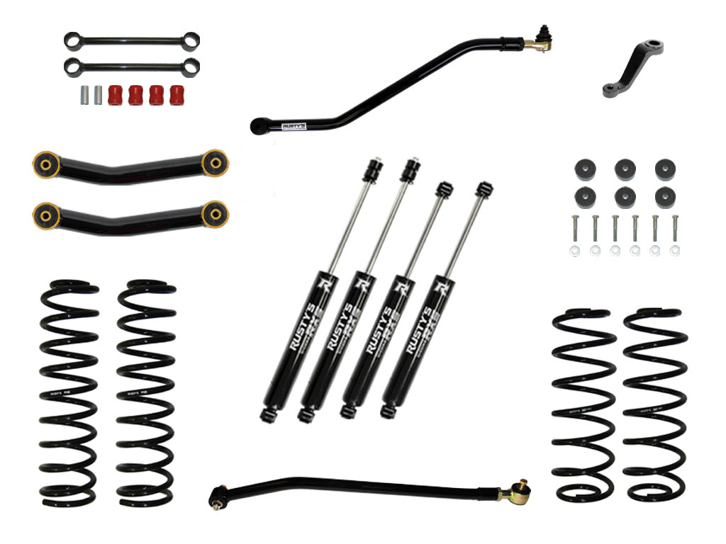 Rusty's TJ/LJ Wrangler 3" Starter Kit W/ Heavy Duty Front Spring Rate