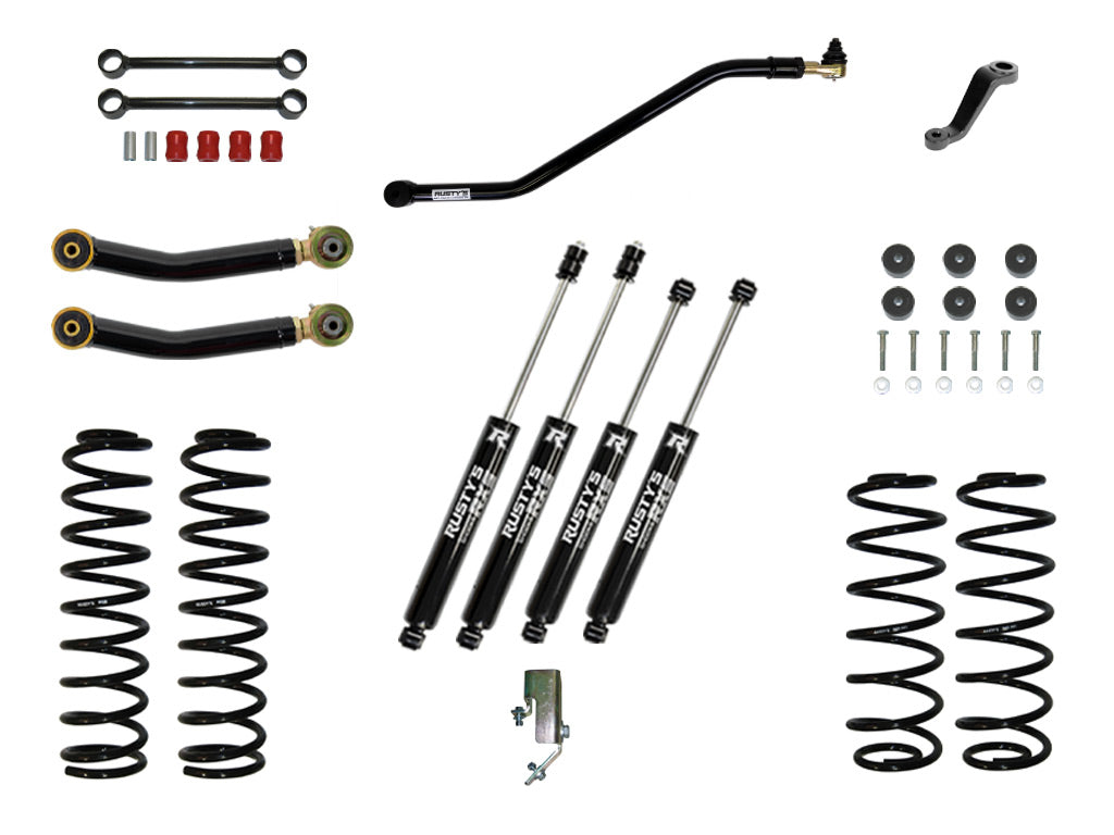 Rusty's TJ/LJ Wrangler 3" Starter Kit W/ Heavy Duty Front Spring Rate