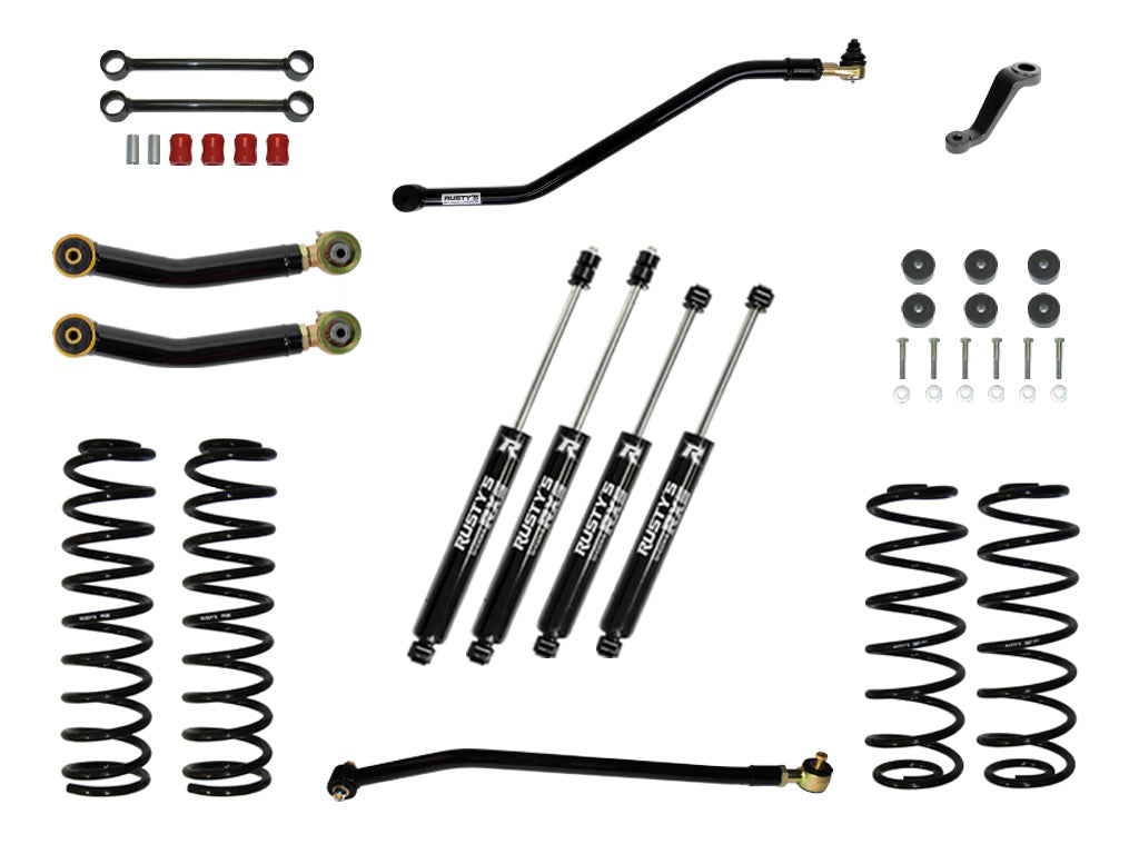 Rusty's TJ/LJ Wrangler 3" Starter Kit W/ Heavy Duty Front Spring Rate