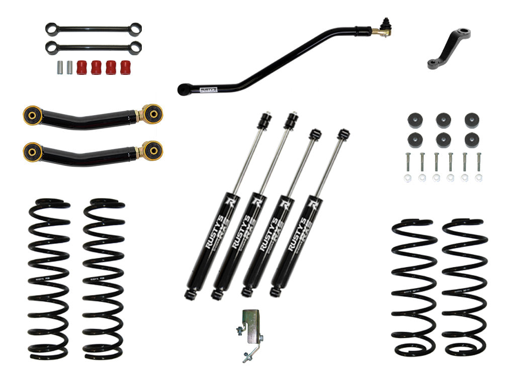 Rusty's TJ/LJ Wrangler 3" Starter Kit W/ Heavy Duty Front Spring Rate