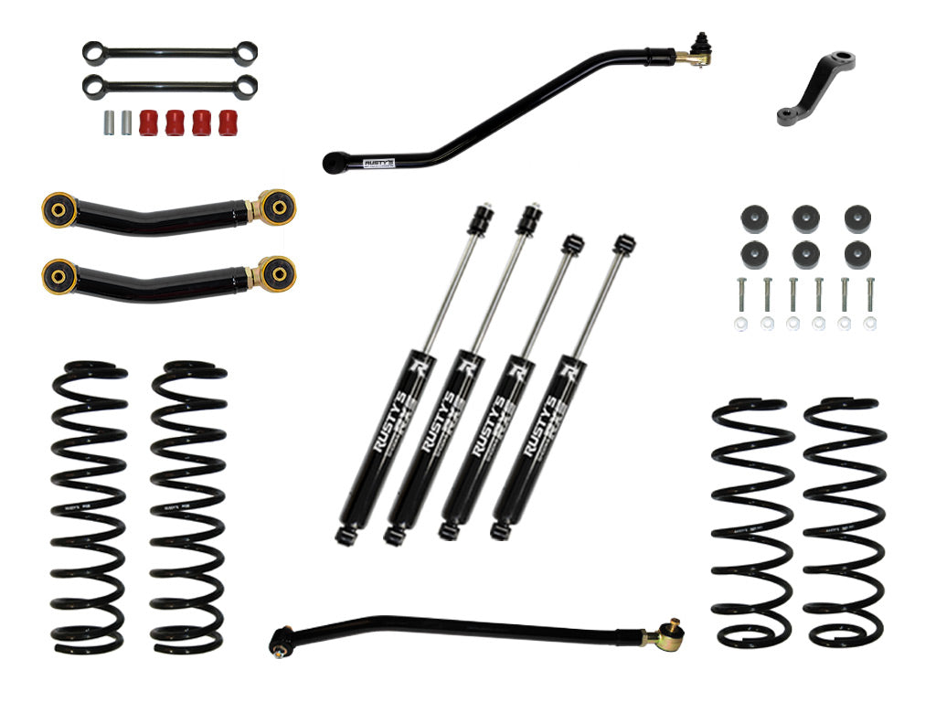 Rusty's TJ/LJ Wrangler 3" Starter Kit W/ Heavy Duty Front Spring Rate