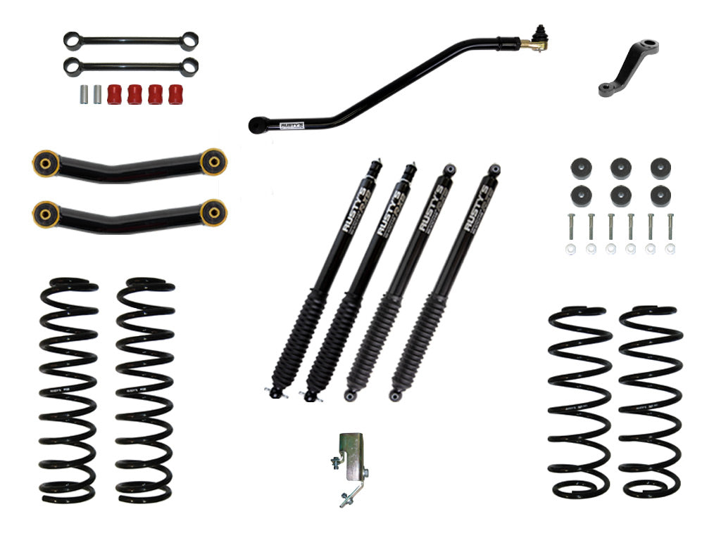 Rusty's TJ/LJ Wrangler 3" Starter Kit W/ Heavy Duty Front Spring Rate