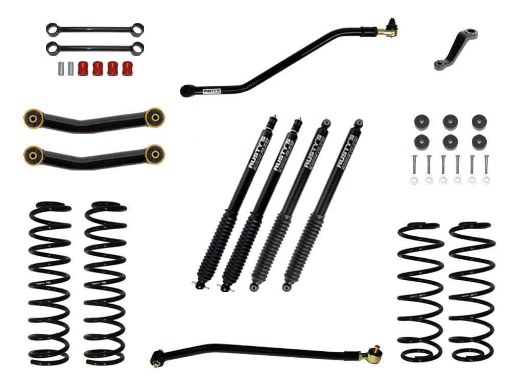 Rusty's TJ/LJ Wrangler 3" Starter Kit W/ Heavy Duty Front Spring Rate