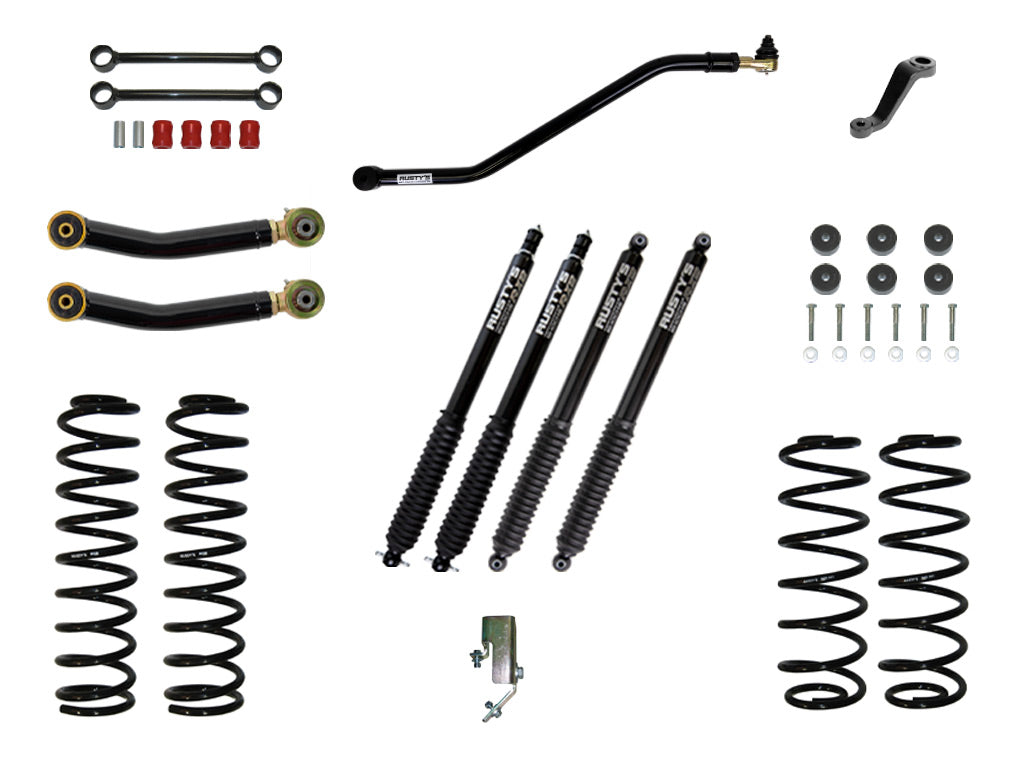 Rusty's TJ/LJ Wrangler 3" Starter Kit W/ Heavy Duty Front Spring Rate