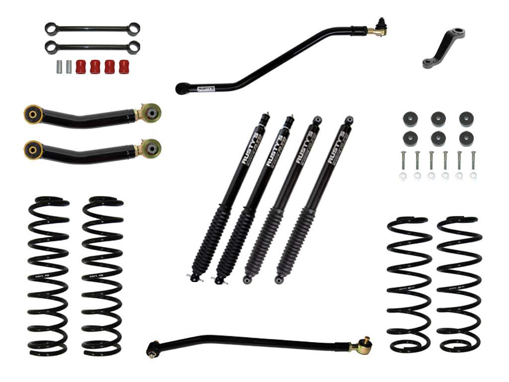 Rusty's TJ/LJ Wrangler 3" Starter Kit W/ Heavy Duty Front Spring Rate