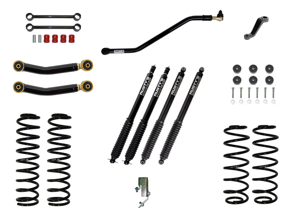 Rusty's TJ/LJ Wrangler 3" Starter Kit W/ Heavy Duty Front Spring Rate