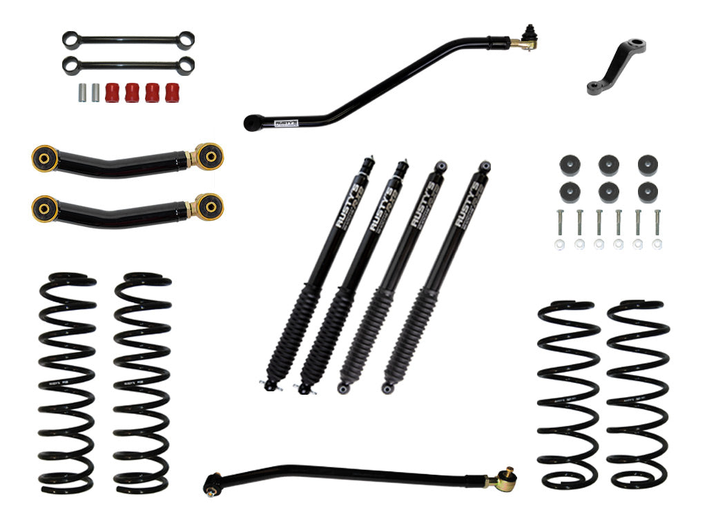 Rusty's TJ/LJ Wrangler 3" Starter Kit W/ Heavy Duty Front Spring Rate