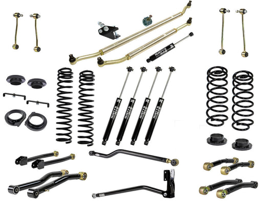 Rusty's JL Wrangler 3.75" Advanced Kit with HD Aluminum Steering System Package