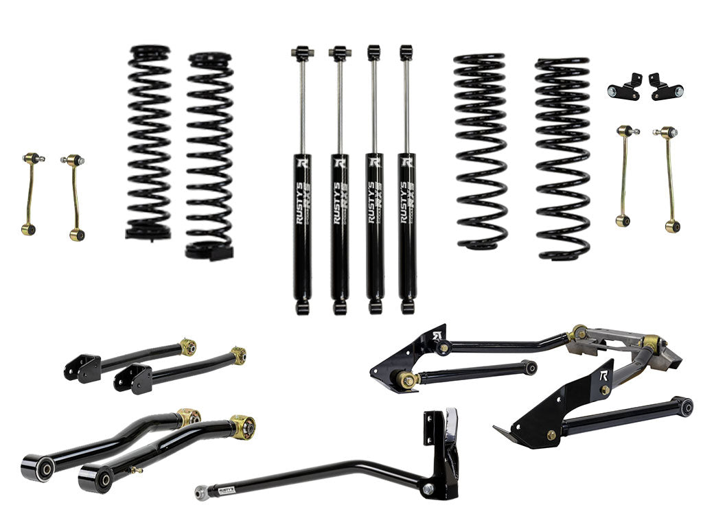 Rusty's JT Gladiator 4" Advanced Kit with Triangulated Rear 4 Link