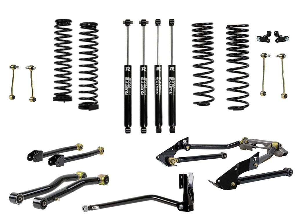 Rusty's JT Gladiator 4" Advanced Kit with Triangulated Rear 4 Link