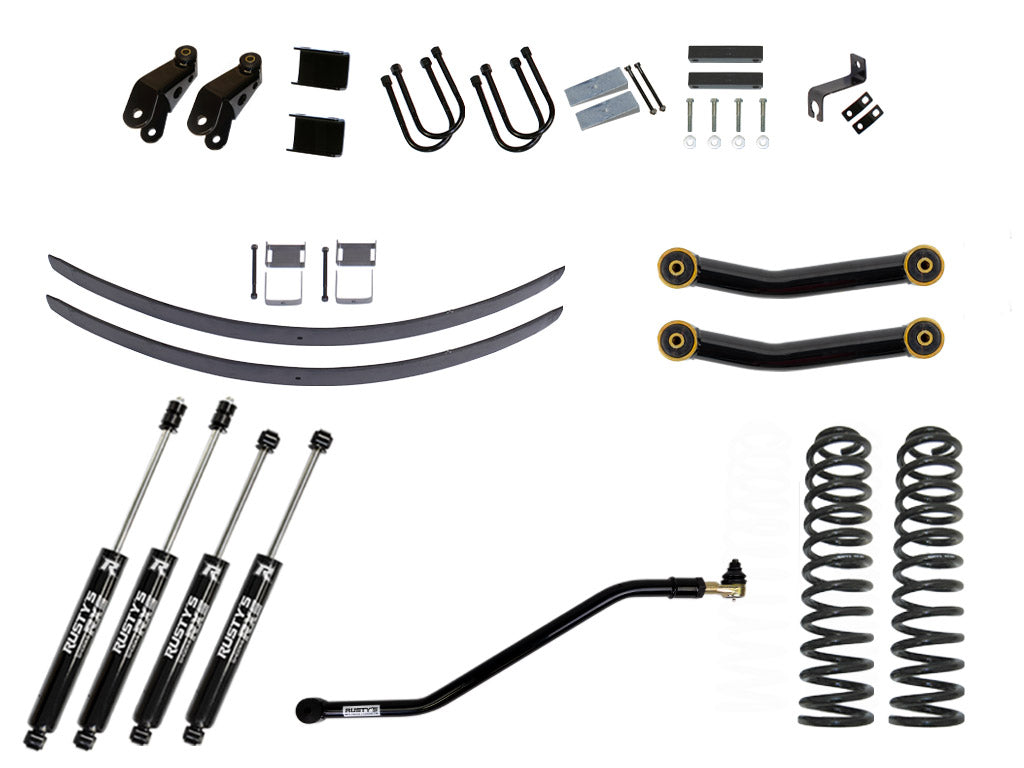 Rusty's XJ Cherokee 4.5" Add-A-Leaf Kit