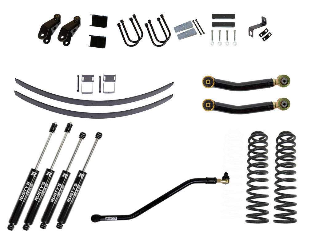 Rusty's XJ Cherokee 4.5" Add-A-Leaf Kit