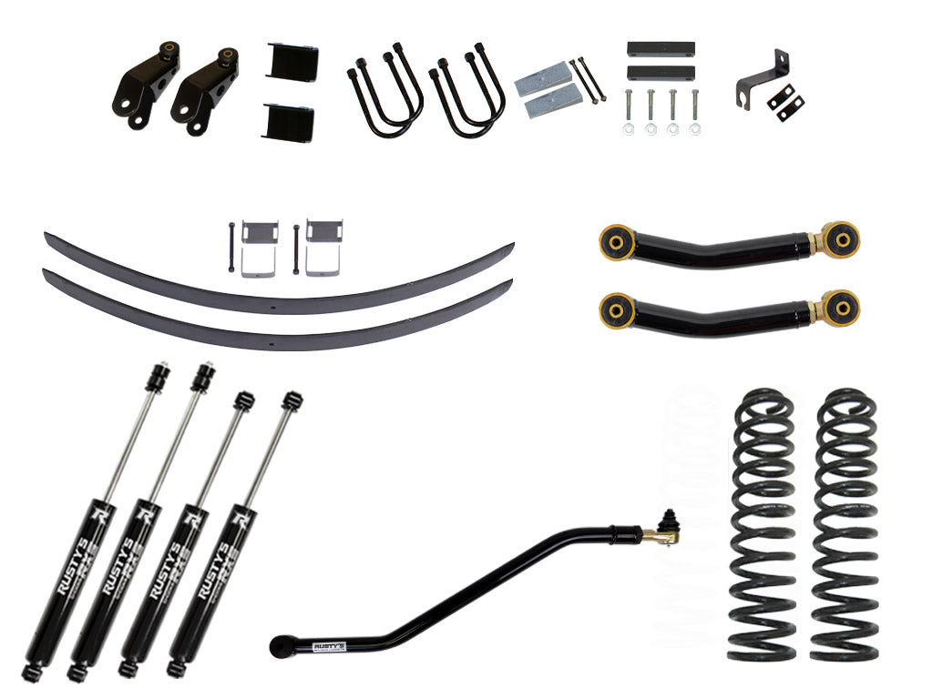 Rusty's XJ Cherokee 4.5" Add-A-Leaf Kit