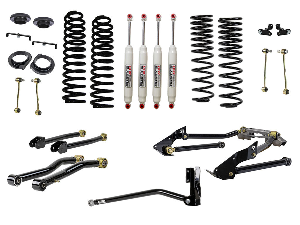 Rusty's JT Gladiator 4" Advanced Kit with Triangulated Rear 4 Link