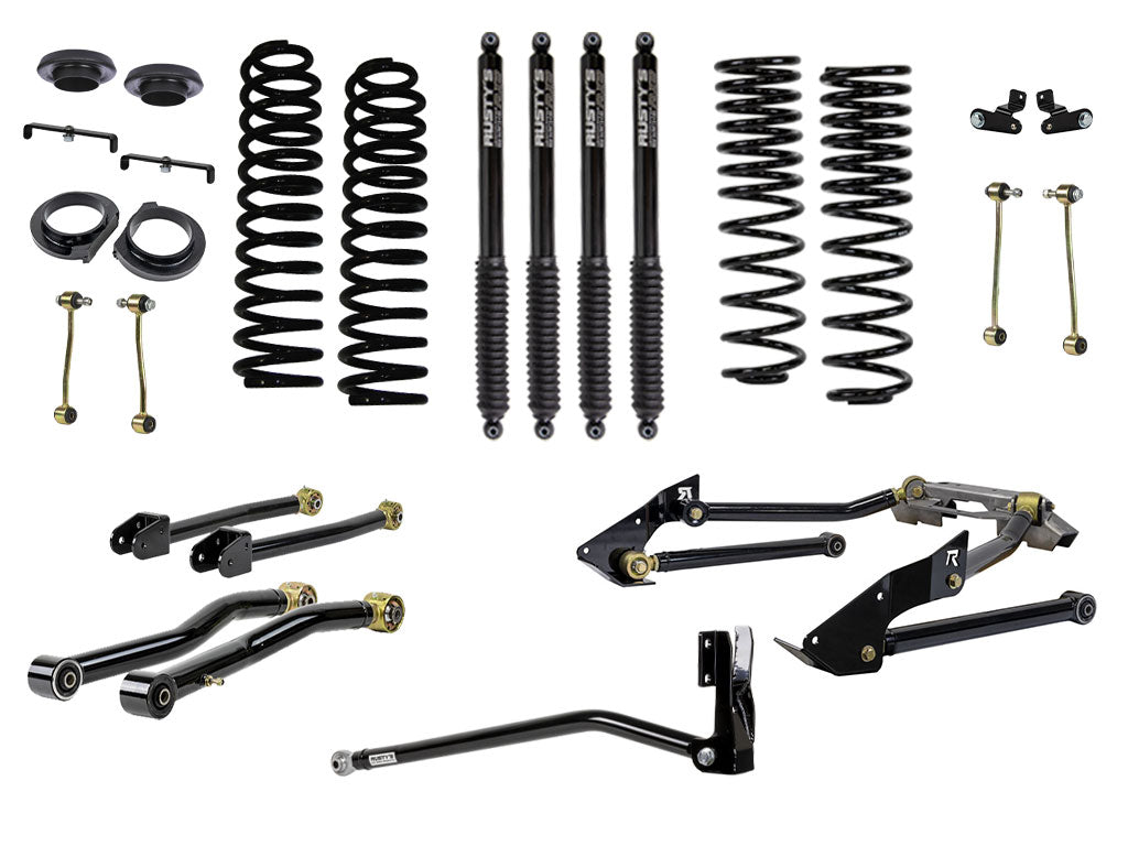 Rusty's JT Gladiator 4" Advanced Kit with Triangulated Rear 4 Link