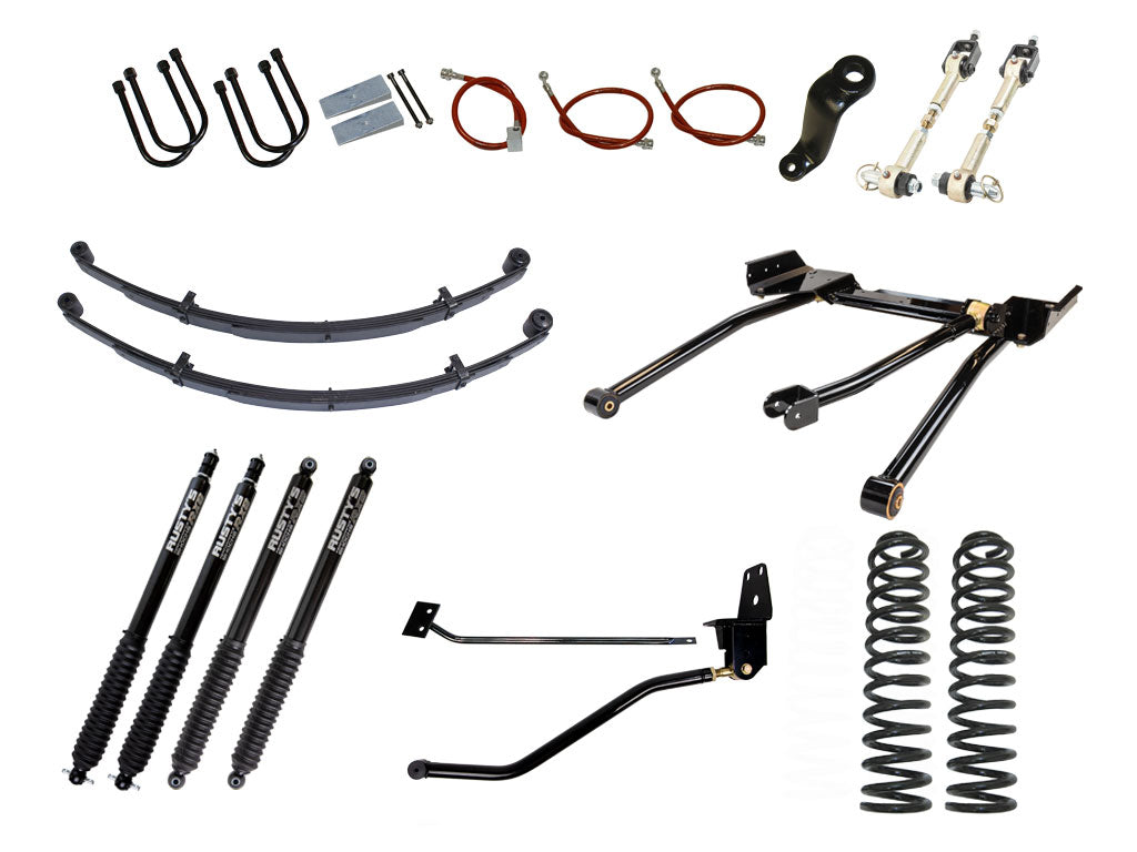 Rusty's XJ Cherokee 6.5" Long Travel Kit