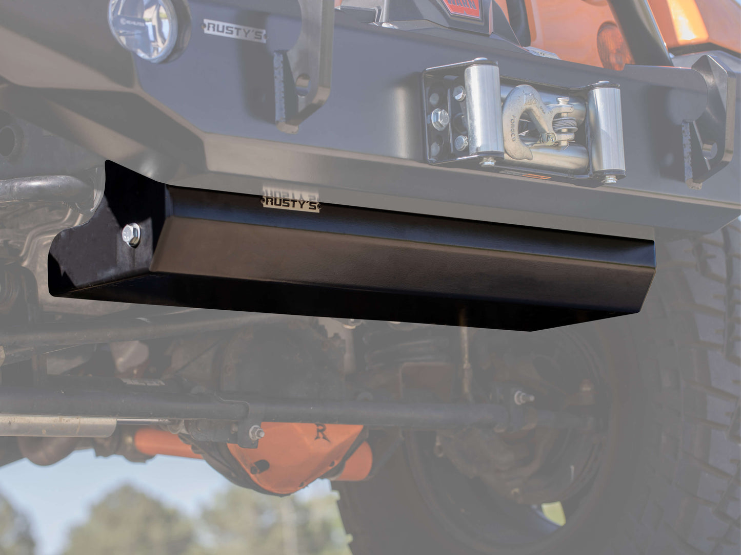 Rusty's Factory Front Bumper Skid Plate- JK Wrangler