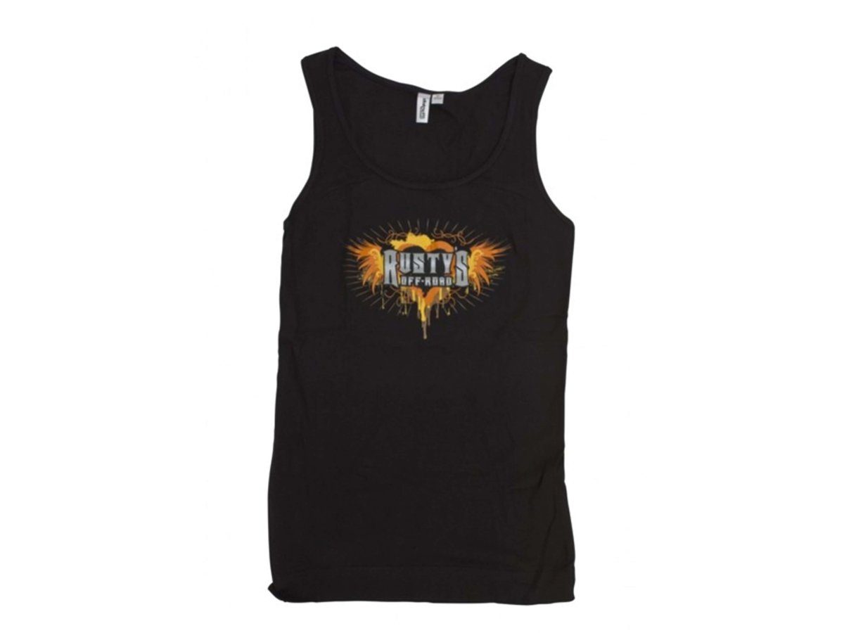 Rusty's Ladies Tank Top Shirt - Grunge Design