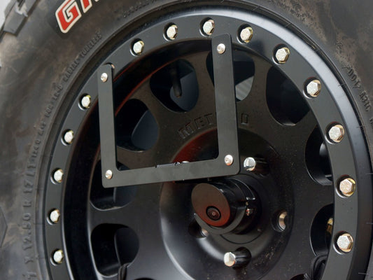 Rusty's License Plate Relocation Bracket for JBJL6767 Tire Carrier - JL Wrangler