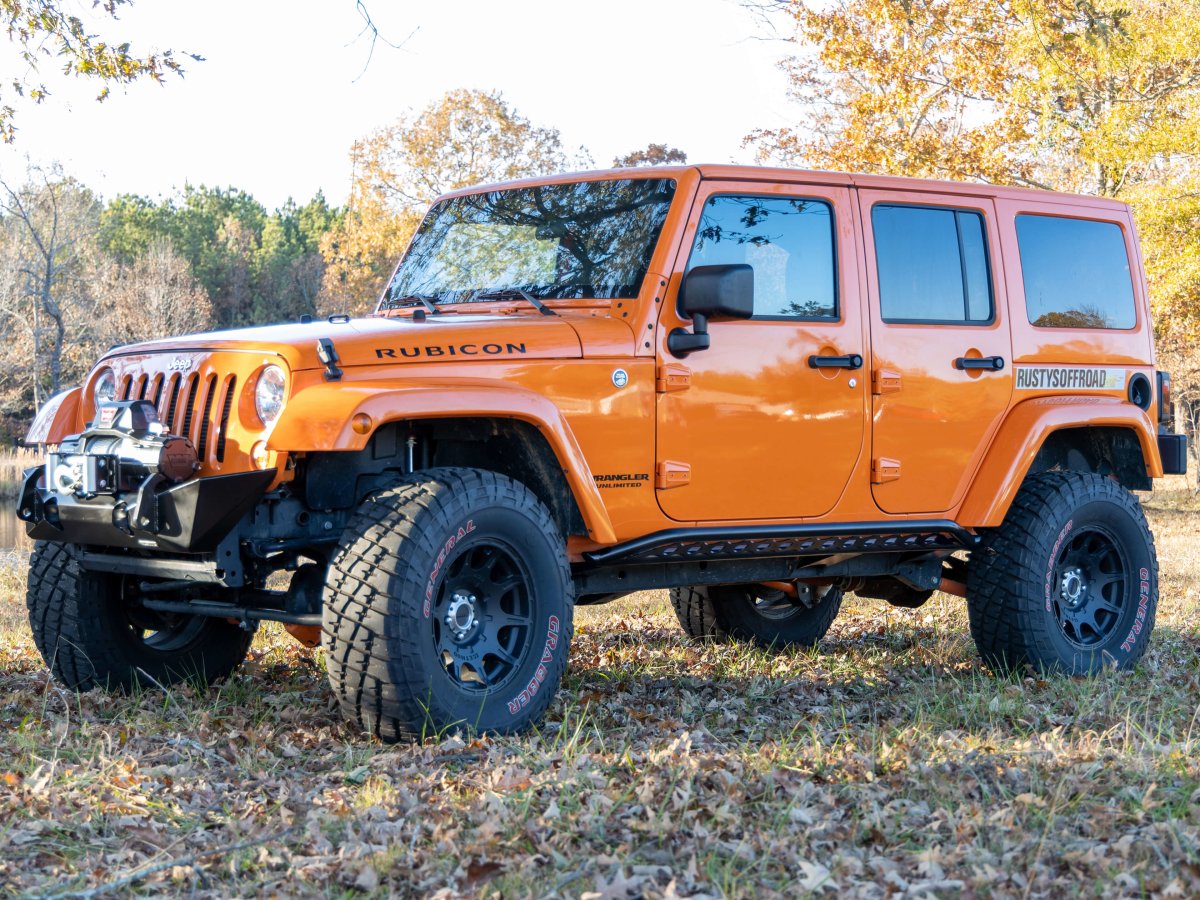 Rusty's Rocker Armor with Skid Kicker Tube - '07-'18 JK Wrangler 4-Door