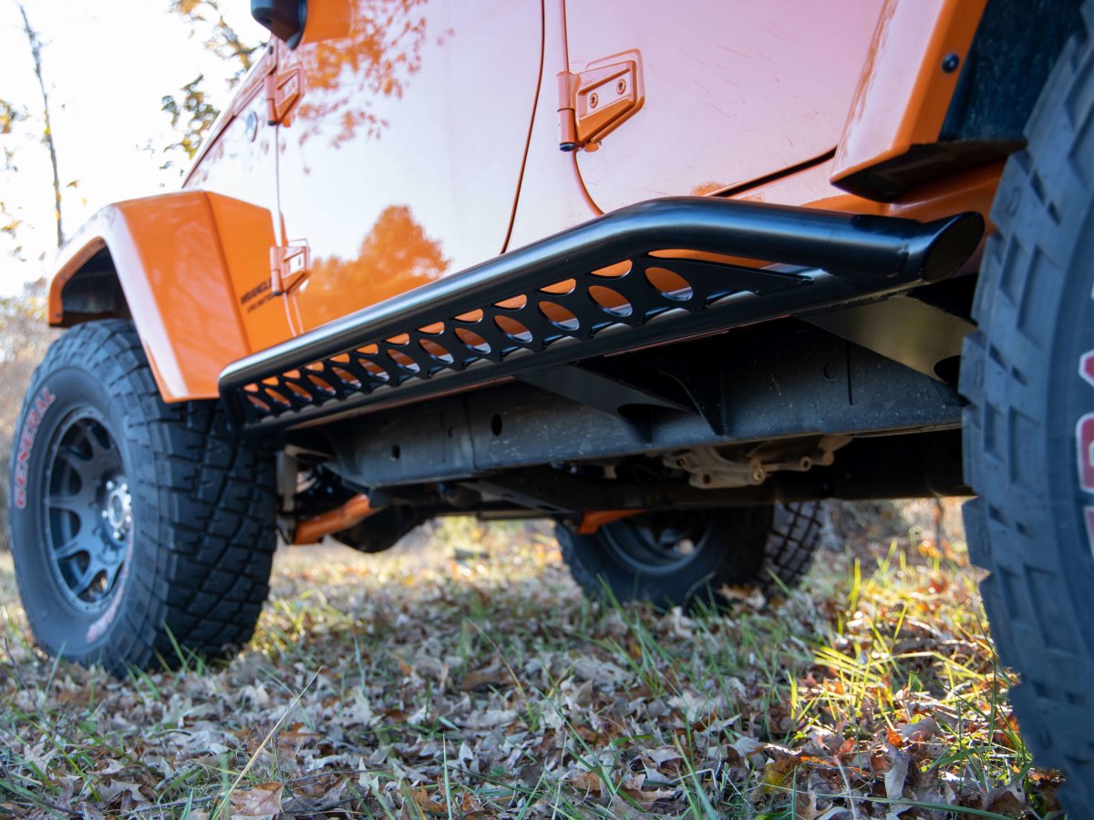 Rusty's Rocker Armor with Skid Kicker Tube - '07-'18 JK Wrangler 4-Door