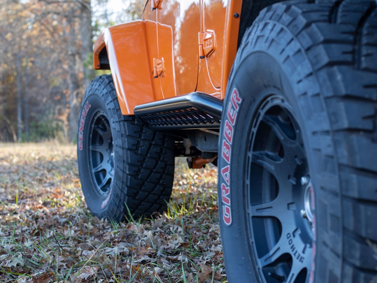 Rusty's Rocker Armor with Skid Kicker Tube - '07-'18 JK Wrangler 4-Door