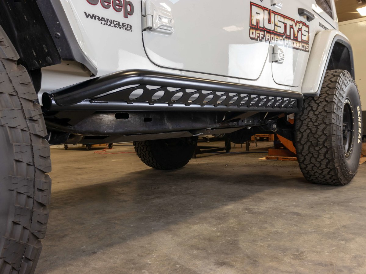 Rusty's Rocker Armor with Kicker Tube - 2018-2024 JL Wrangler 4-Door
