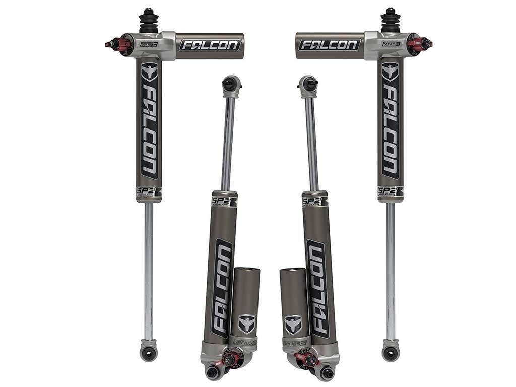 TeraFlex Falcon SP2 3.3 Fast Adjust Piggyback Shock Kit - JK Wrangler 2-Door