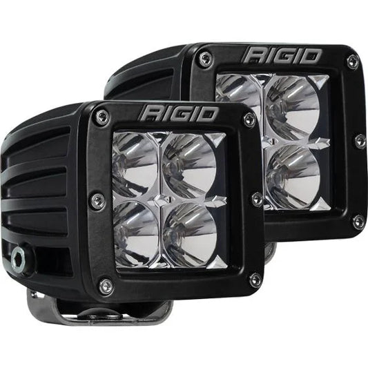 Rigid Industries D-Series PRO Flood Surface Mount Black 2 Lights