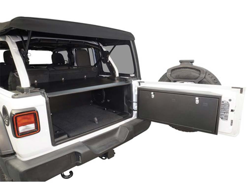 Tuffy Deluxe Cargo Area Security Enclosure - Jeep JL Wrangler w/ OEM Subwoofer