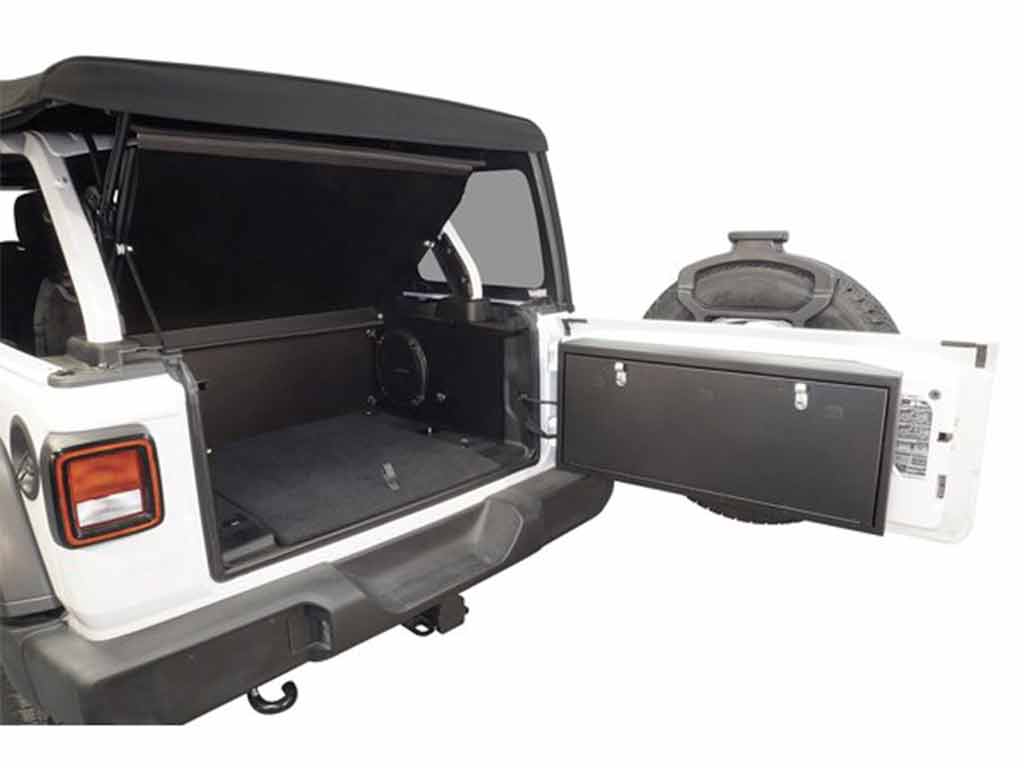 Tuffy Deluxe Cargo Area Security Enclosure - Jeep JL Wrangler w/ OEM Subwoofer