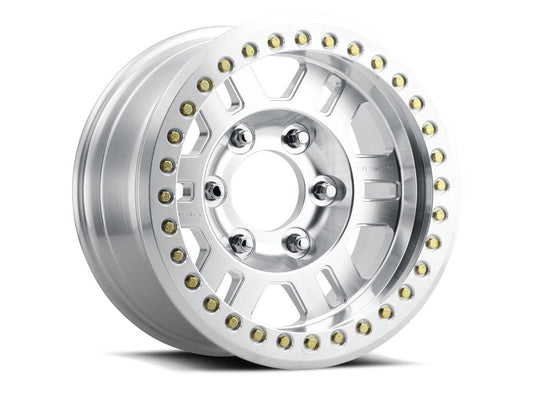 Vision Wheel - Vision 398 Manx-Beadlock Wheel - Machined w/ Machined Beadlock - 17 x 8.5"