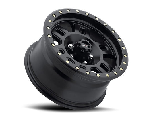 Vision Wheel - Vision 398 Manx - Matte Black - 17 X 8.5" - 5 ON 4.5" - 4.75" B.S.