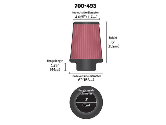 Airaid - AIRAID Air Filter - 6" x 6"