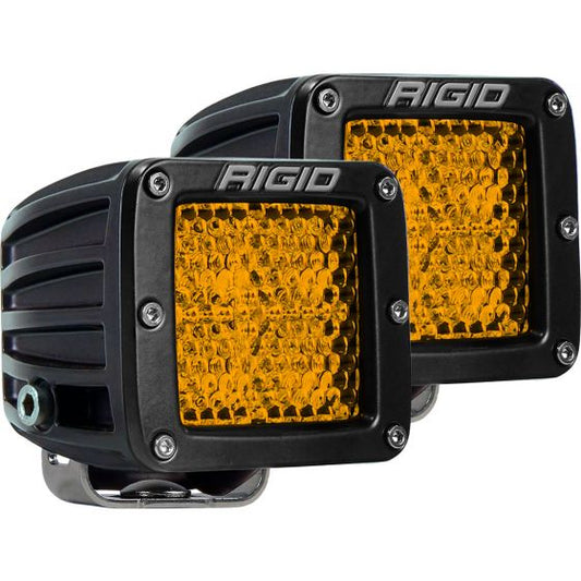 Rigid Industries Diffused Rear Facing High/Low Sufrace Mount Yellow 2 Lights
