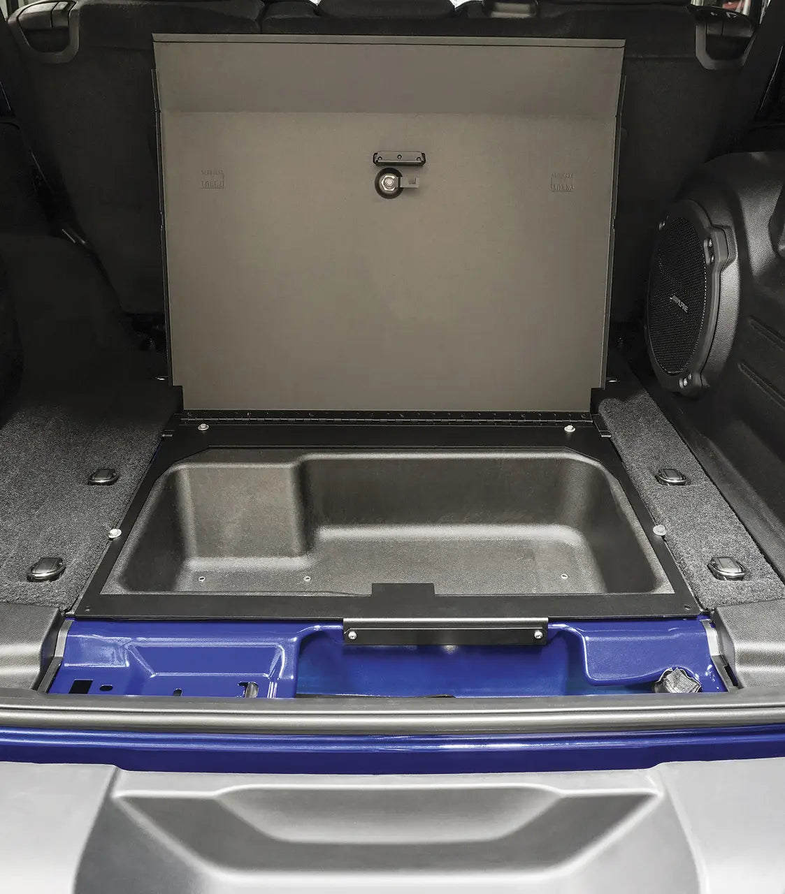 Tuffy In-Floor Locking Cargo Lid - '18-Current JL Wrangler Unlimited