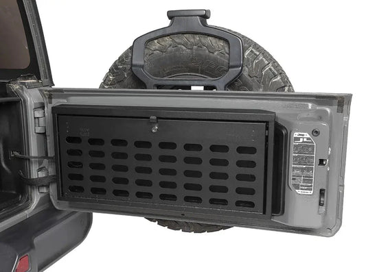Tuffy Tailgate Security Lock Box - Molle Panel - '18-Current JL Wrangler