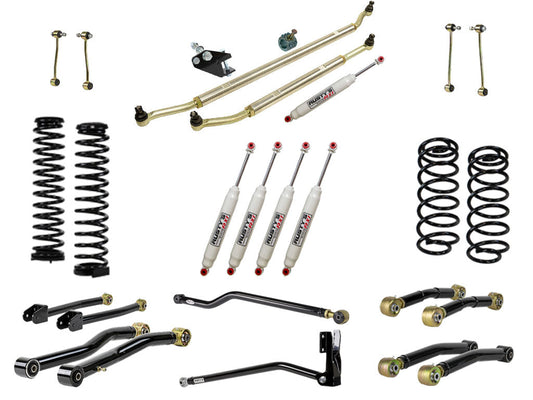 Rusty's JL Wrangler 3.75" Advanced Kit with HD Aluminum Steering System Package