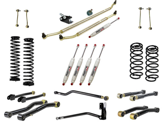Rusty's JL Wrangler 3.75" Advanced Kit with HD Aluminum Steering System Package