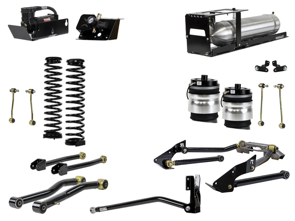 Rusty's JT Gladiator 2" Overland Advanced Kit with Rear Air Bags & Triangulated Rear 4 Link