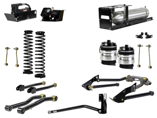 Rusty's JT Gladiator 4" Overland Advanced Kit with Rear Air Bags & Triangulated Rear 4 Link
