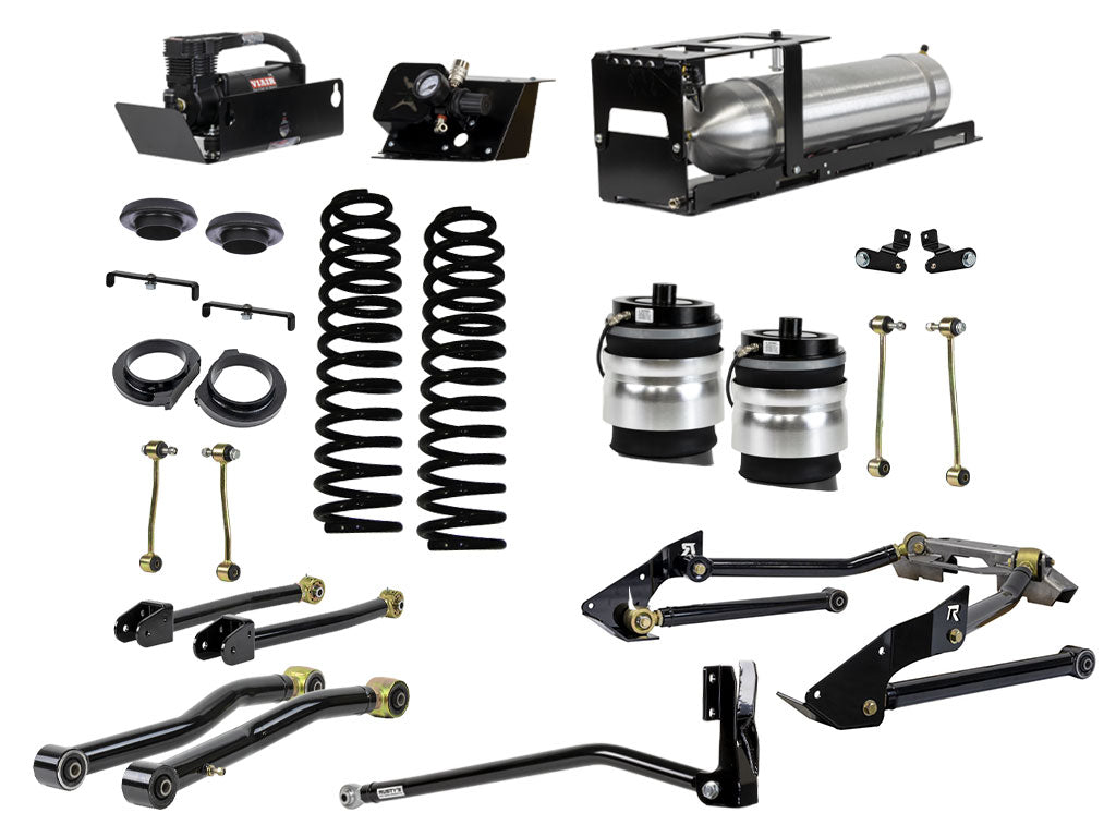 Rusty's JT Gladiator 2" Overland Advanced Kit with Rear Air Bags & Triangulated Rear 4 Link