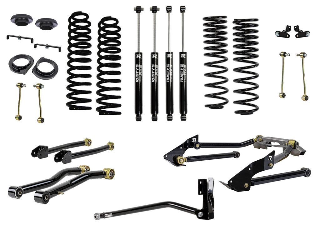 Rusty's JT Gladiator 4" Advanced Kit with Triangulated Rear 4 Link