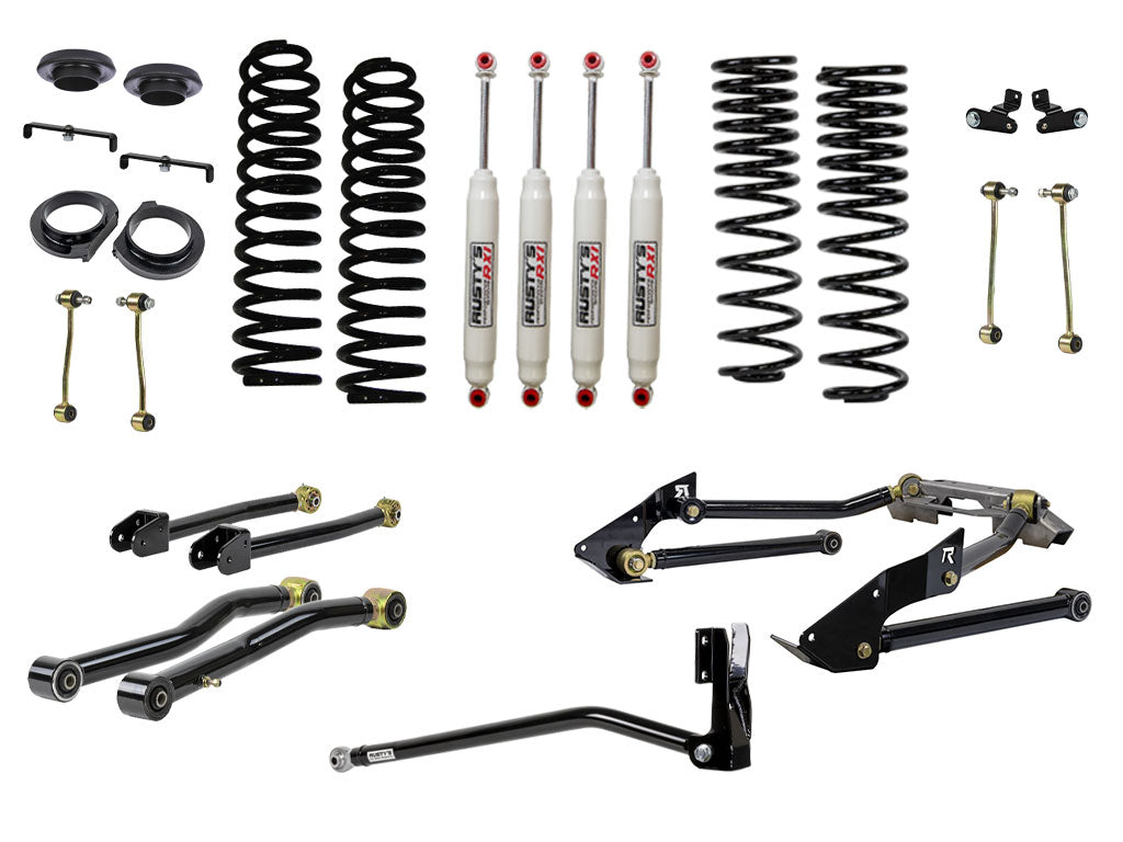 Rusty's Jeep Gladiator JT 4" Advanced Kit with Triangulated Rear 4 Link