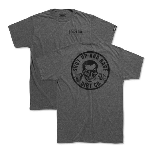 Dirt Co. - Dirt Co. Shut Up 2 and Race Short Sleeve T-Shirt (Graphite Gray)