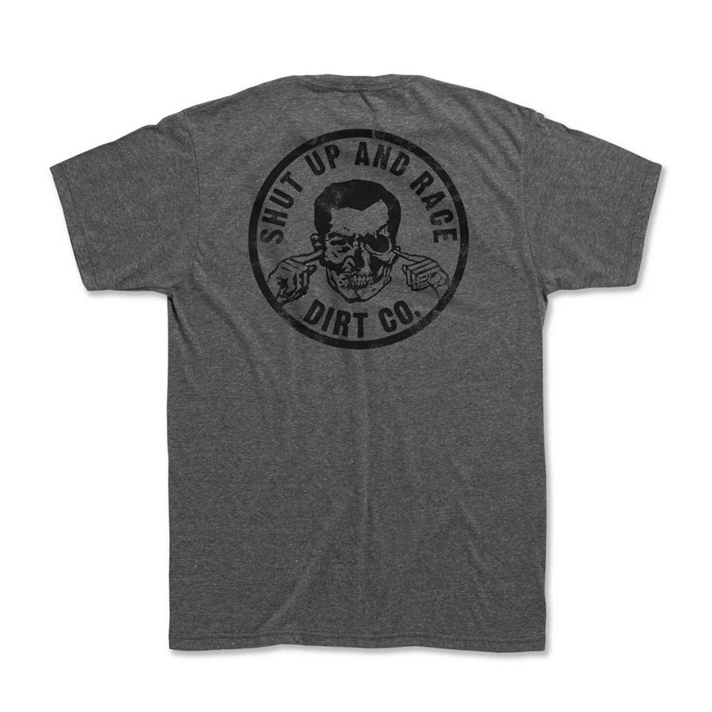 Dirt Co. - Dirt Co. Shut Up 2 and Race Short Sleeve T-Shirt (Graphite Gray)