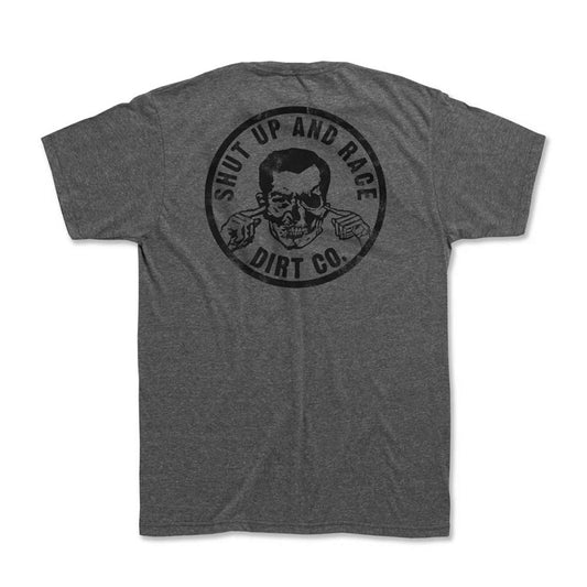 Dirt Co. - Dirt Co. Shut Up 2 and Race Short Sleeve T-Shirt (Graphite Gray)